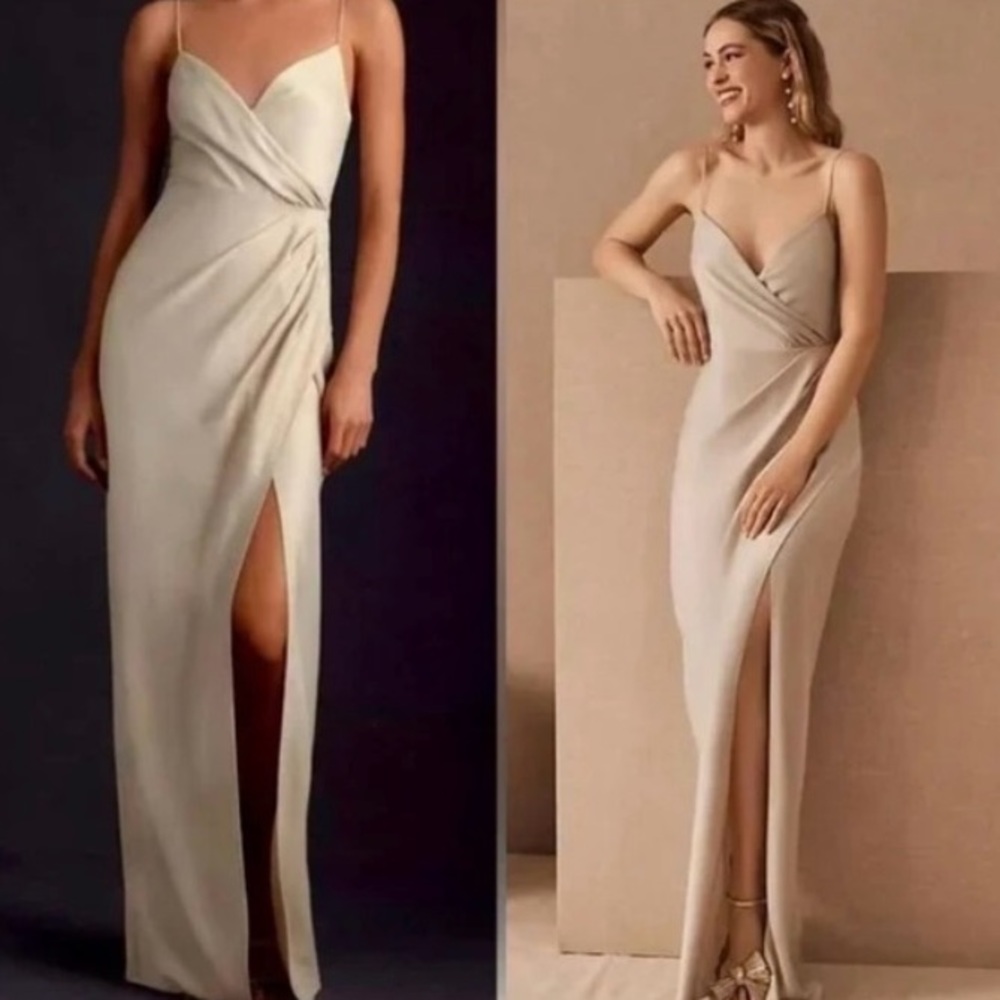BHLDN Freya Satin Charmeuse Dress
